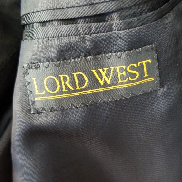 Lord West Men's Suit Jacket Black Size 42 Long - Picture 2 of 3